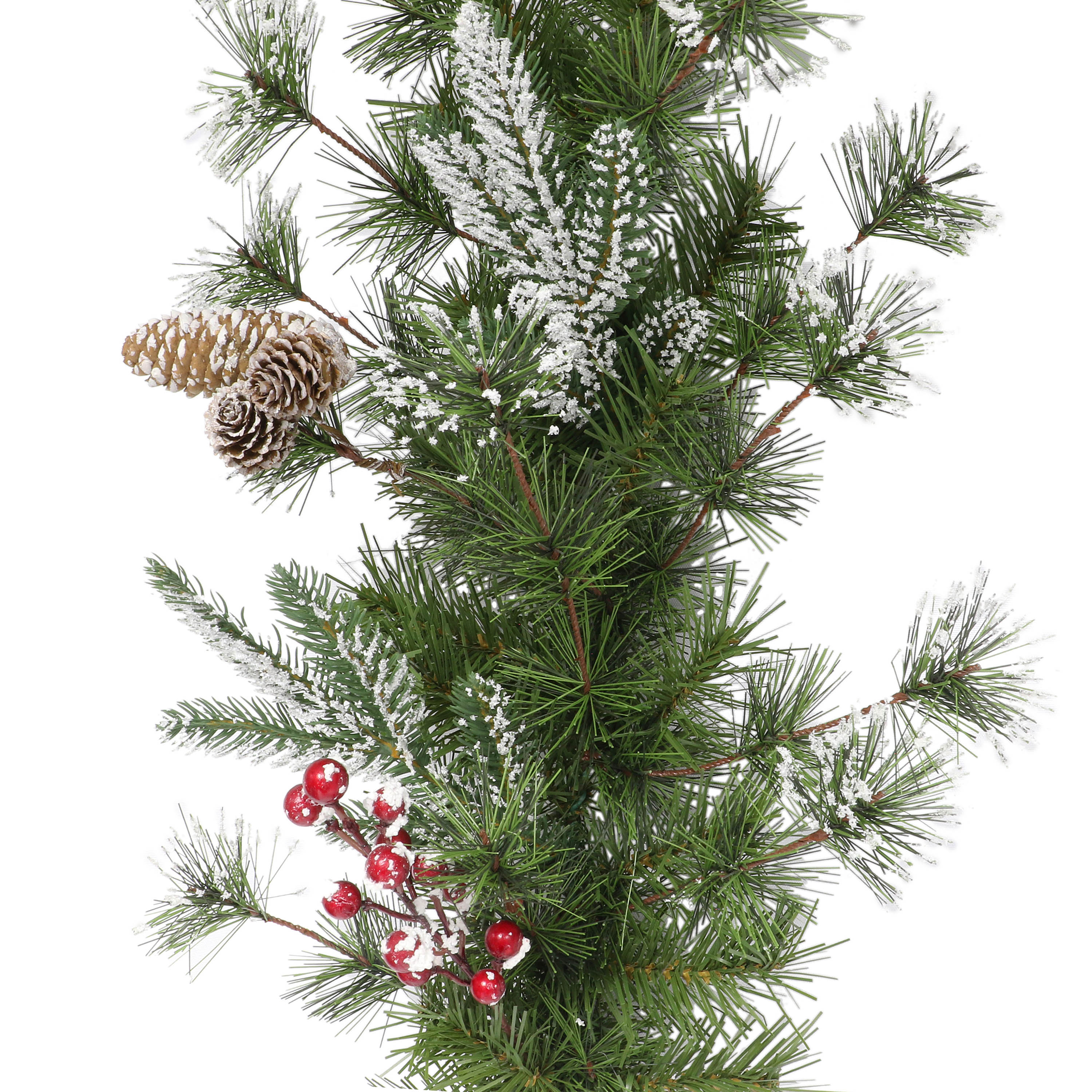 9ft x 10in PE/PVC Decorated Garland